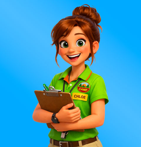 Chloé, agent IA Groomy pour Camping